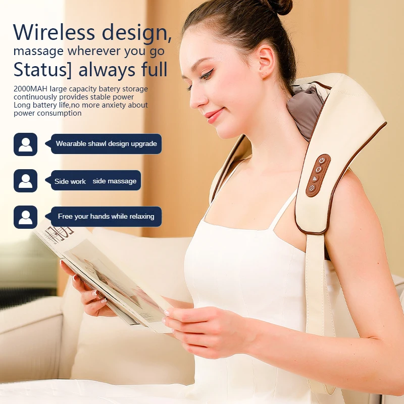 Heated Shiatsu Kneading Massager Pillow Product Type Massage Products