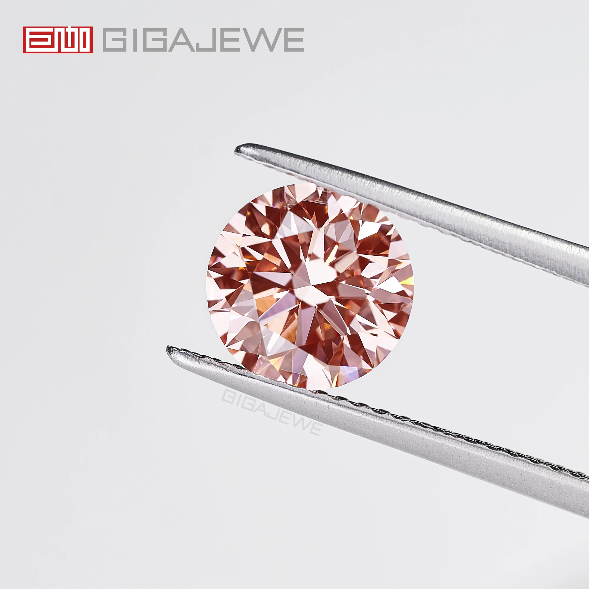 Синтетические бриллианты GIGAJEWE розового цвета, круглые и необычные, CVD lab