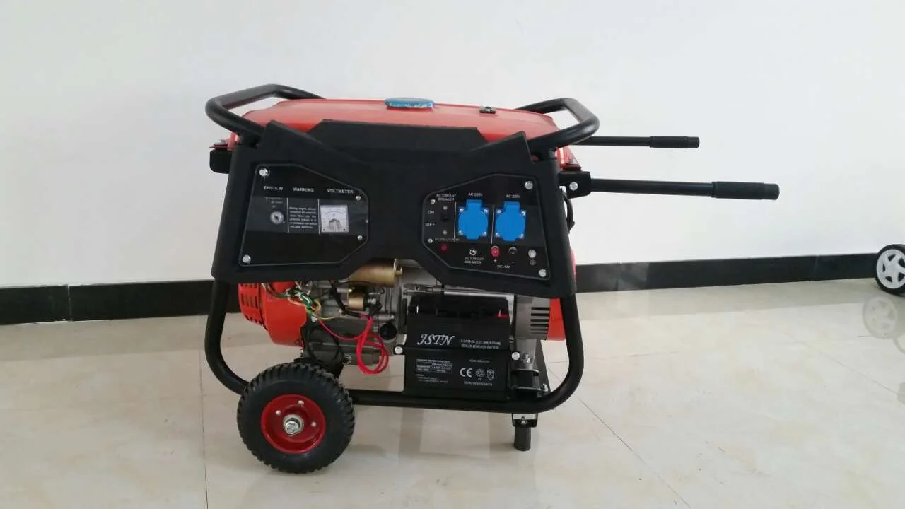 Новый дизайн WX-6500G 5kw 13HP четырехтактный генератор бензиновый двигатель генератор