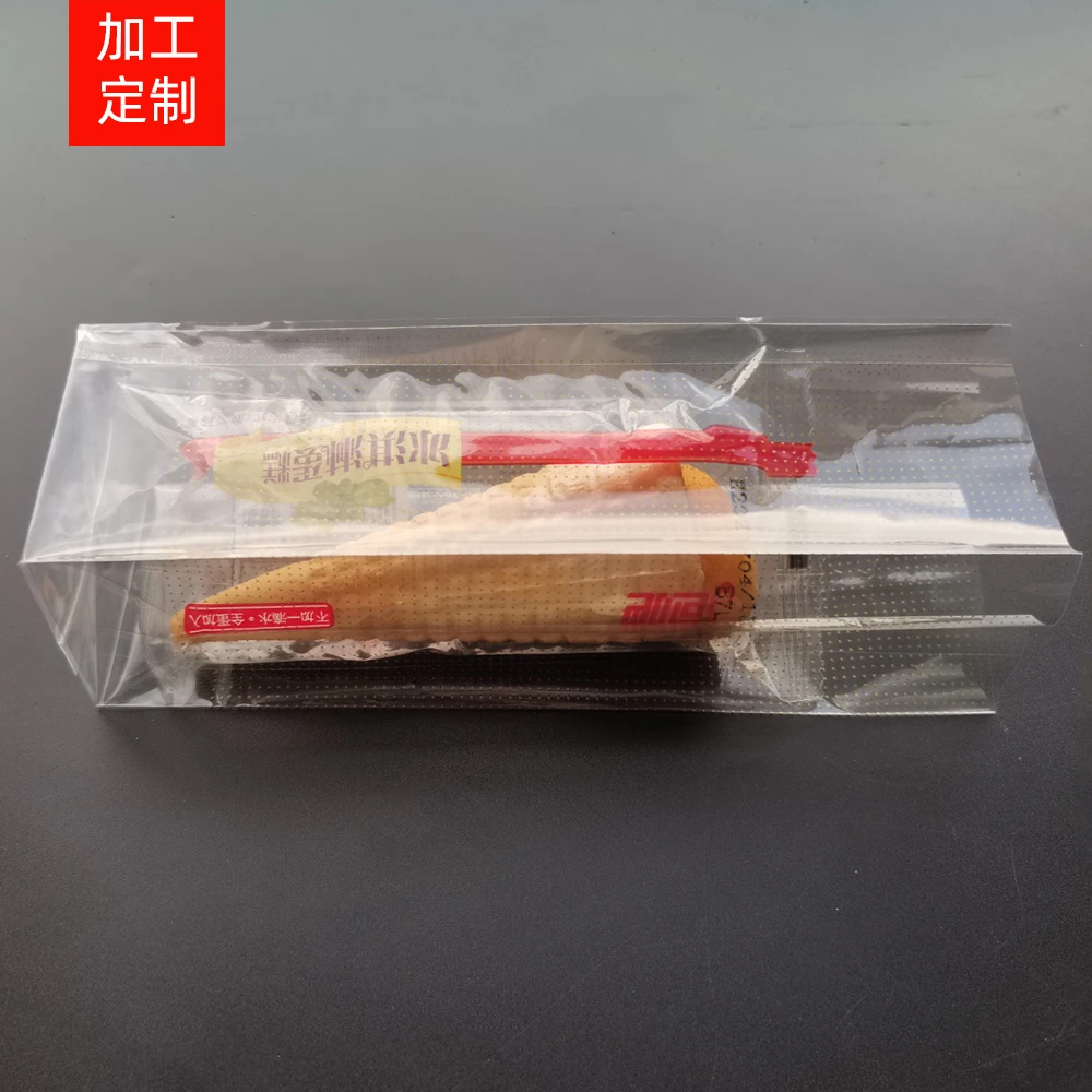 custom easter christmas thanksgiving day gift packing chocolate snacks lolis block bottom flat cellophane opp candy bags
