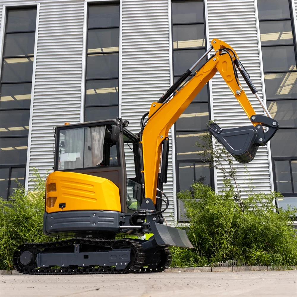 2024 New Arrival 3.5ton Small Digger Crawler Excavator Construction Machine with Free Multi-purpose Accessories