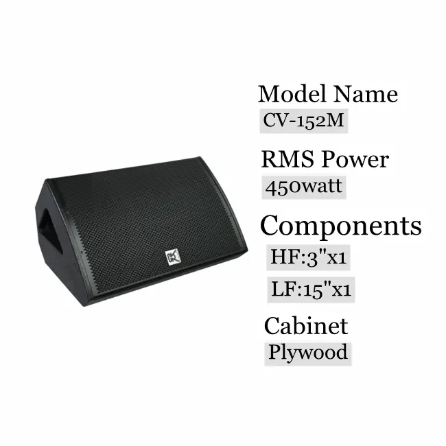 CVR Line Array Speakers Pro Floor Full Range Monitor System