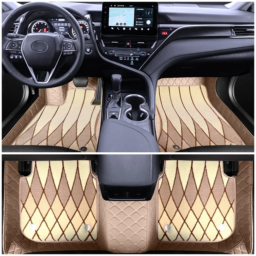 TPE Leather Custom All Weather Wash Floor Waterproof 5D Foot Eva Car Mats For Tesla Model Y 3 X S Cars
