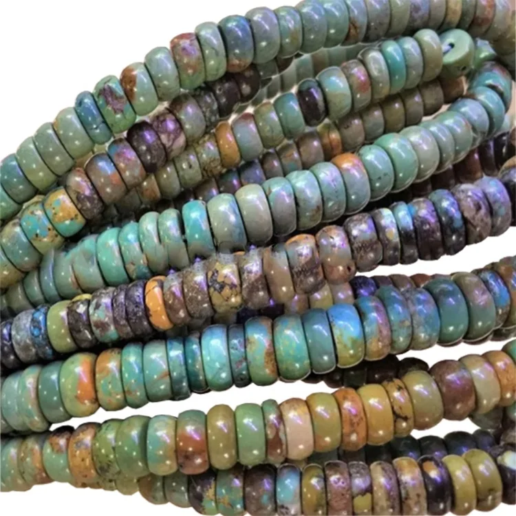 20-40mm full strand turquoise beads drum barrel rice turquoise stone