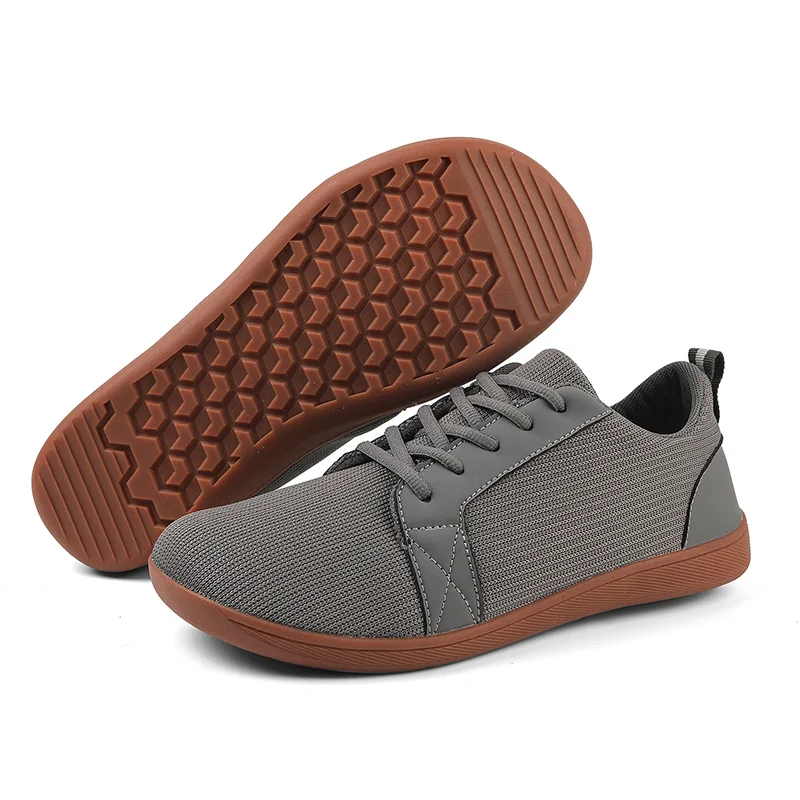 Factory wholesale wide top casual board shoes, non-slip outsole, zero drop sole, upgraded foot bed, minimalist barefoot sneakers
