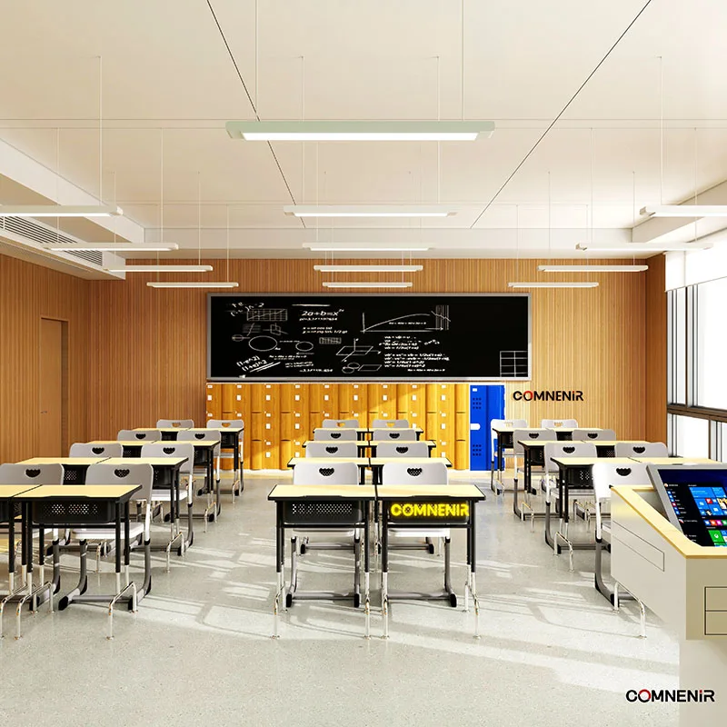 Custom Factory One-Stop Purchase New Style School Furniture Metal School Desk and Chair Living Room Home Office or Hospital use