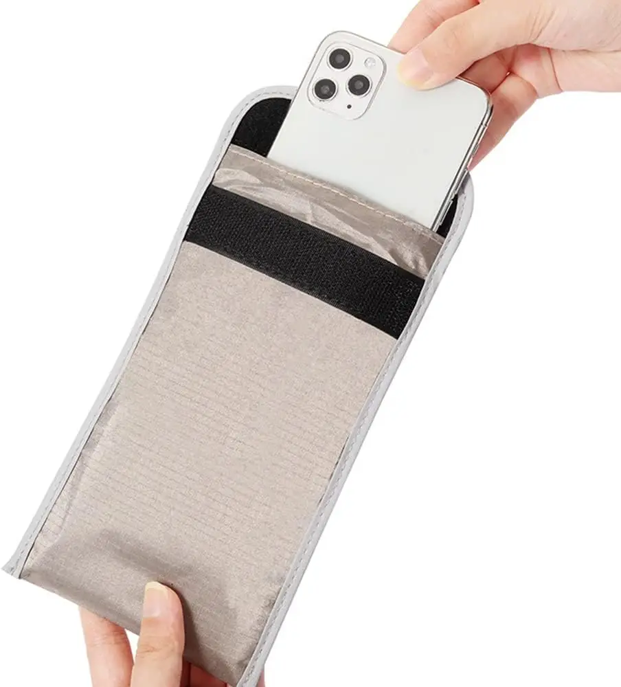 EMF Faraday Bag GPS Phone Signal Blocking Bag RFID Shield Pouch Cell Phone Privacy Protection Car Key Anti Tracking Anti Spying