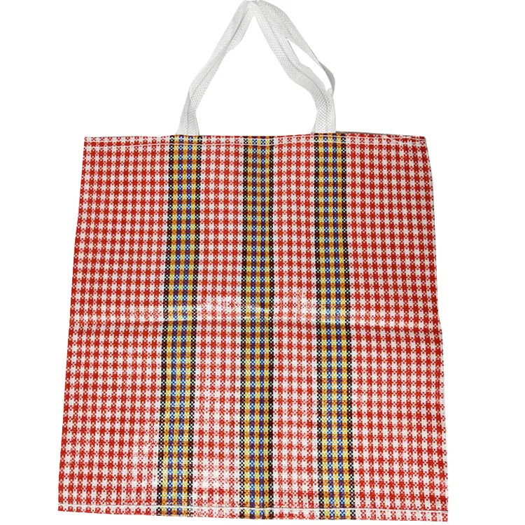 Polypropylene woven shopping bags to South America Peru polypropylene PP woven laminated custom shopping bag