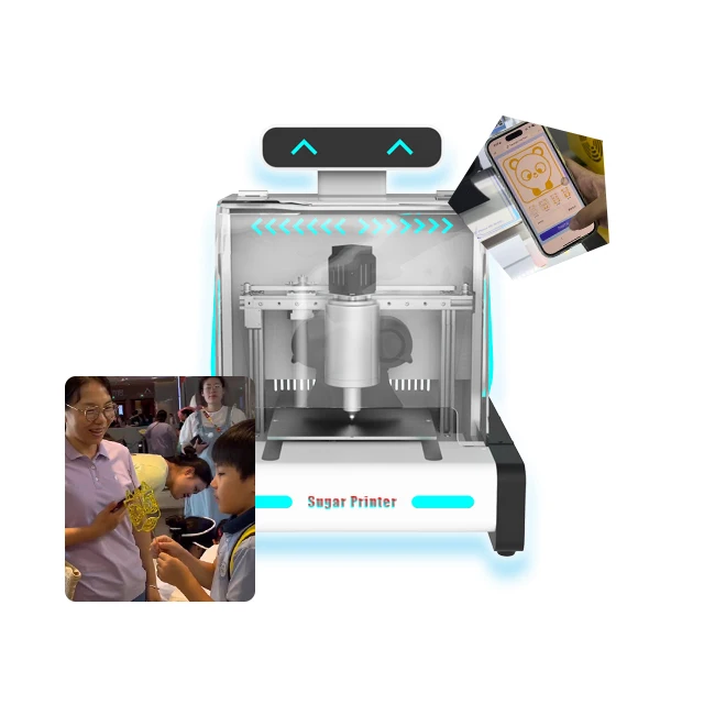 Edible Sugar Painting Printer 3D Food Printer AI Custom Patterns