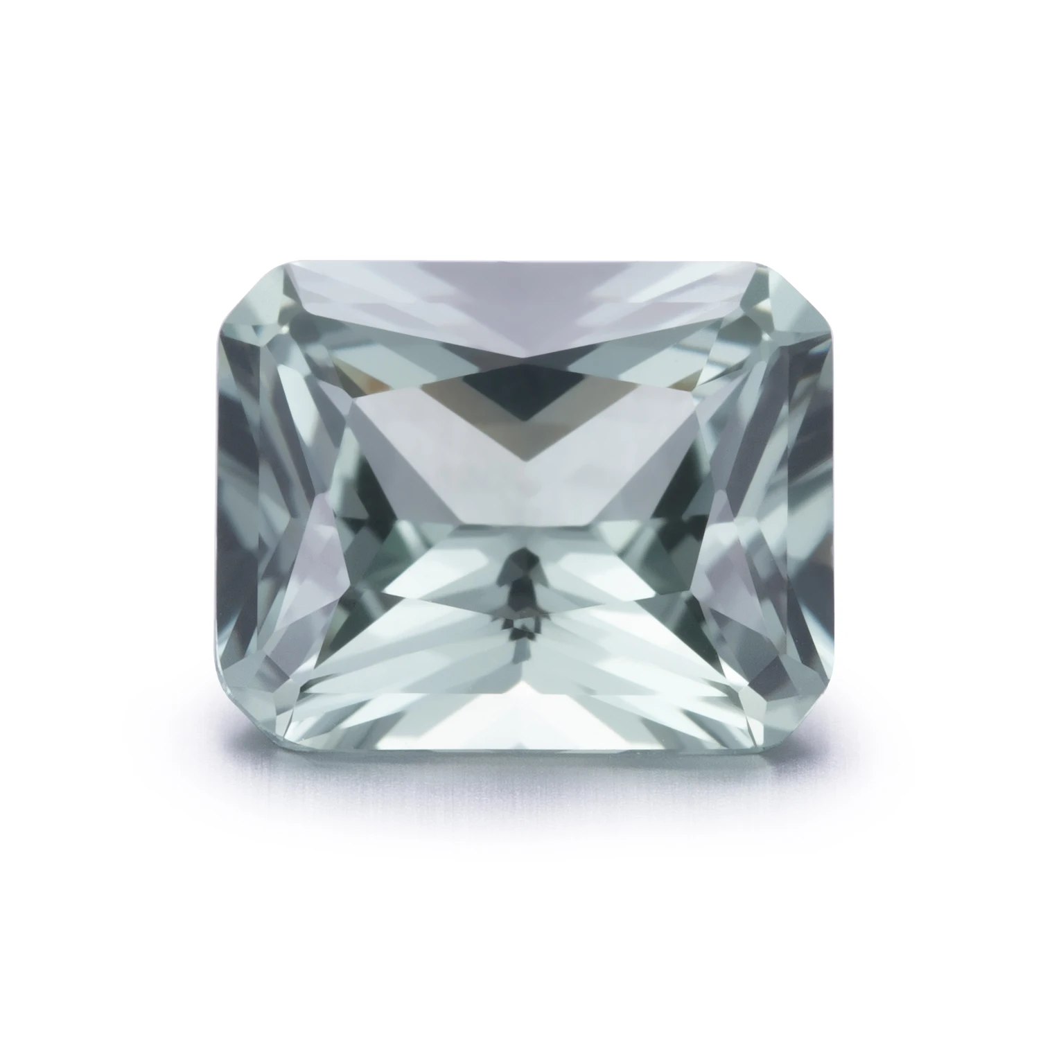 Octangle Hydrothermal Green Sapphire Stone Lab Created Green Sapphire