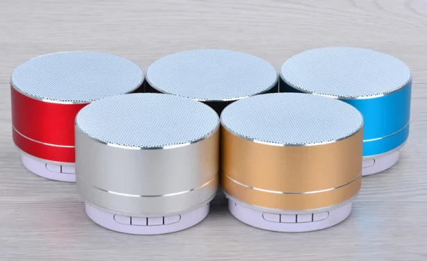 Wholesale hot sale A10 LED portable wireless speaker metal TF card bass blue tooth high quality speaker