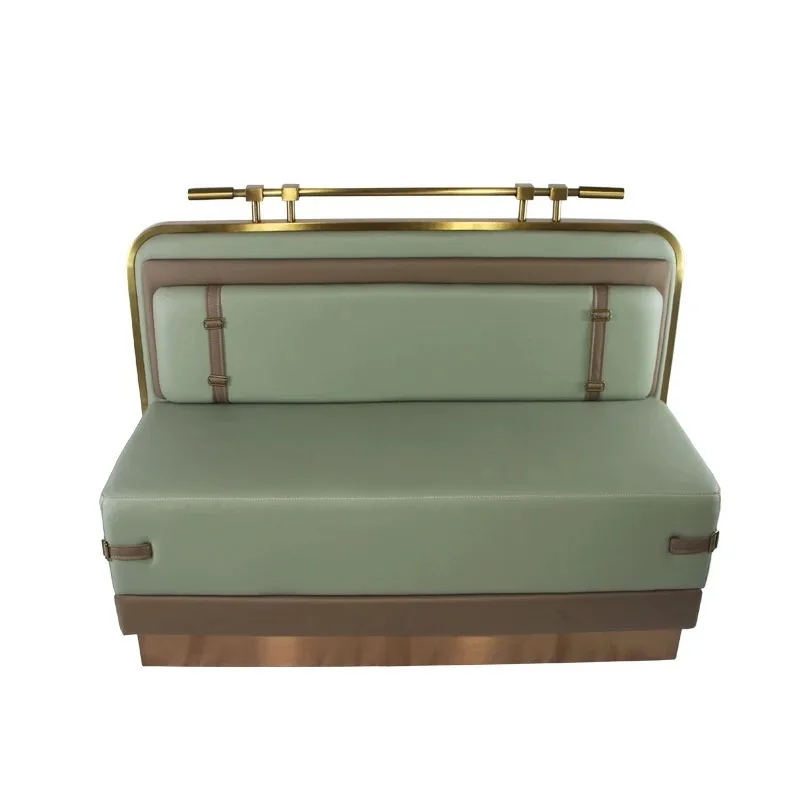 Ресторанная мебель коричневого цвета Кожаные сиденья для кабины стул