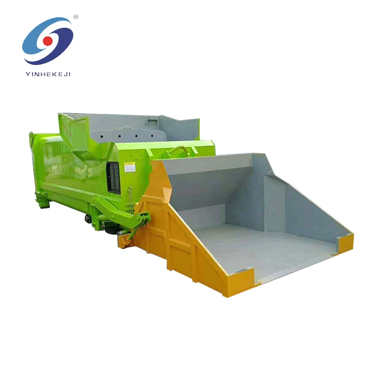 
7.5/5.5 Kw household trash waste compactor container machine 