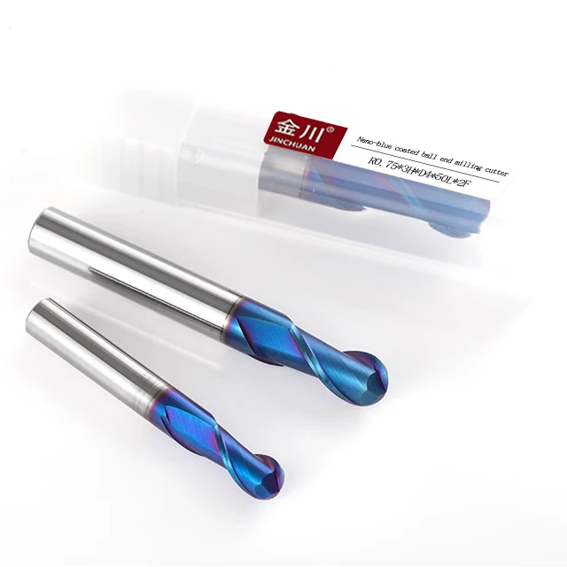 Jinchuan Source Factory Milling Cutter CNC Tools Endmill Solid Carbide HRC45 HRC55 HRC65 Endmill 2 4 Flute Flat Fresa End Mill