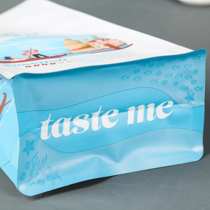 zip lock 200g stock blank standard hot stamp hook coffee bag with degassing valve