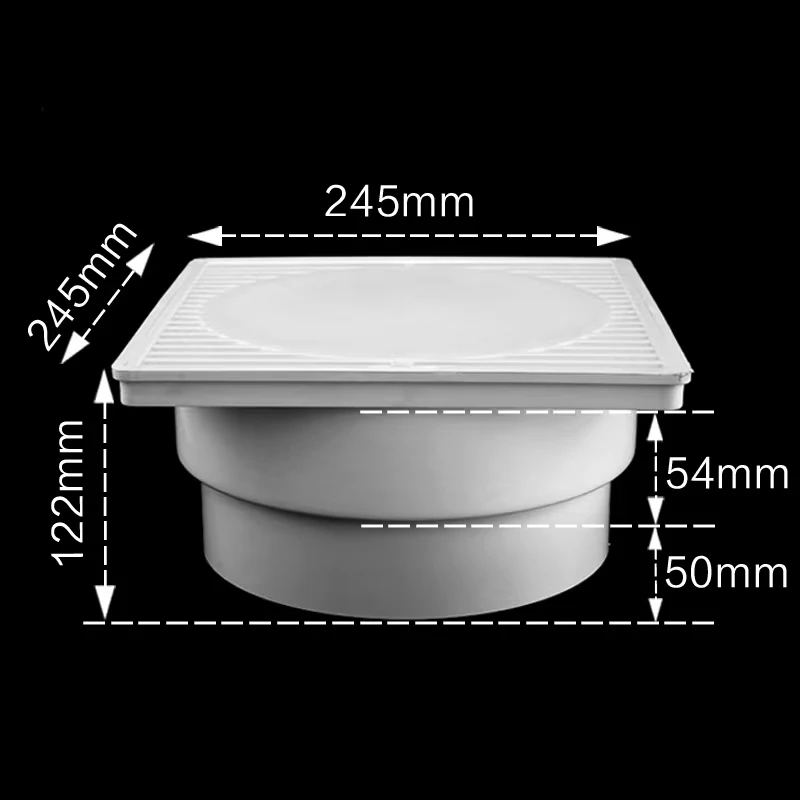Exlon прочные ПВХ разрядные пластиковые напольные дренажи с пластиковой ловушкой dn50 мм до