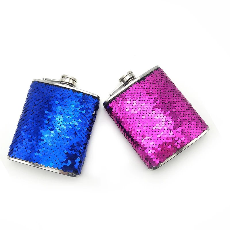 Funny novelty personalized Birthday mermaid stainless steel hip flask