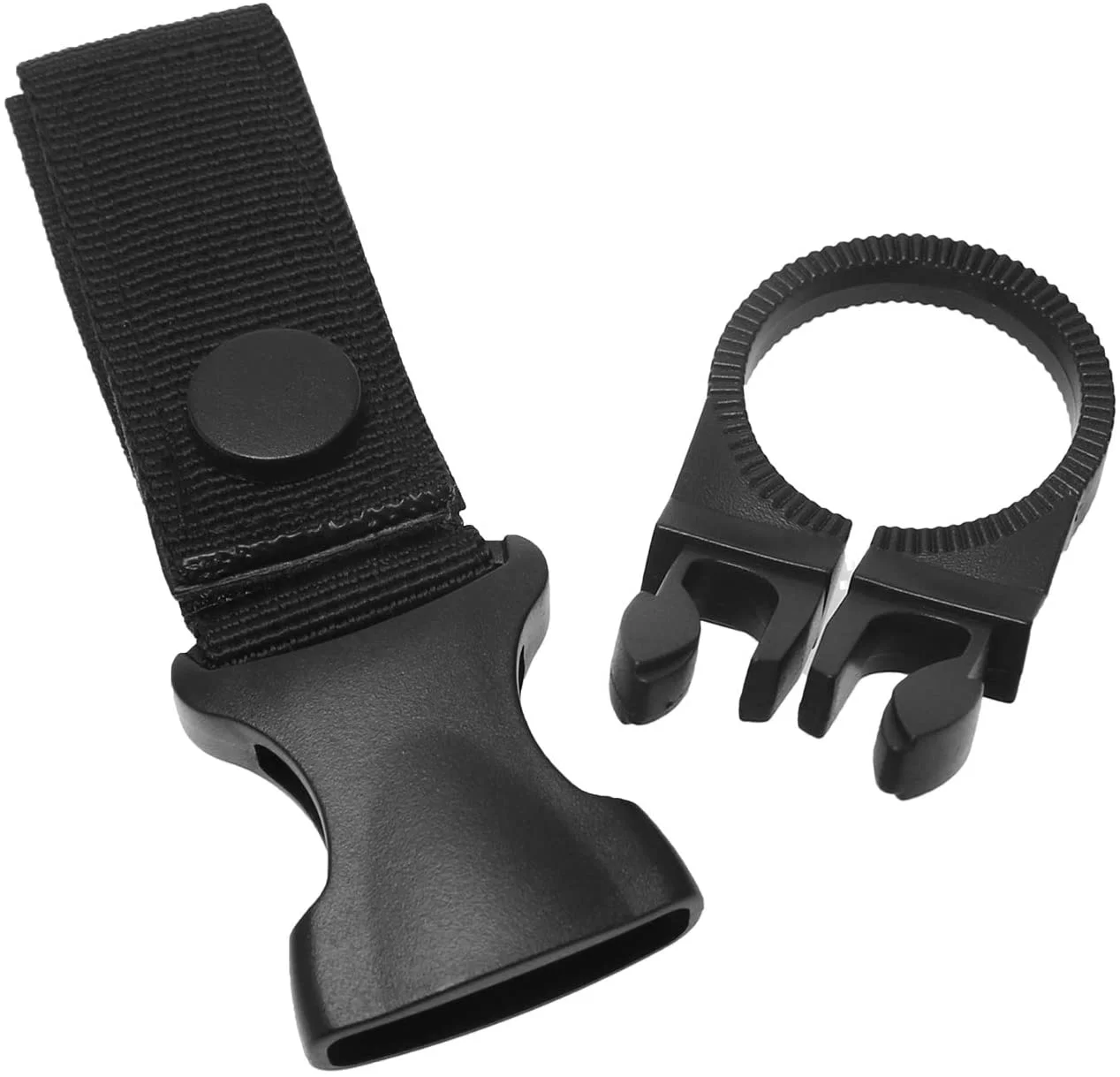 Edc Carabiner Belt Nylon Strap Hook Outdoor Military Webbing Buckle Nylon Hook Water Bottle Holder Clip