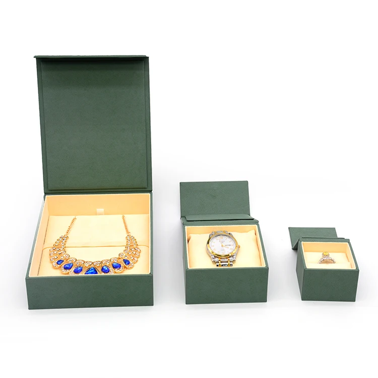 Custom Wholesale Design Rigid Paper Luxury Gemstone Cardboard Jewelry Necklace Packaging Boxes Ring Gift Package With Logo