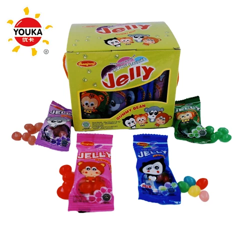 
5g Mix Fruit Flavours Gummy Bean Candy Halal Chewy Jelly Bean Candy 