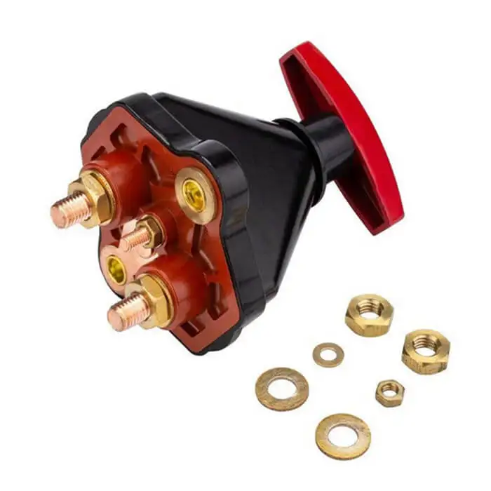 Heavy Duty Power Kill 12V 200A Battery Disconnect Isolator Cut Off Switch for Marine Auto ATV Vehicles Car