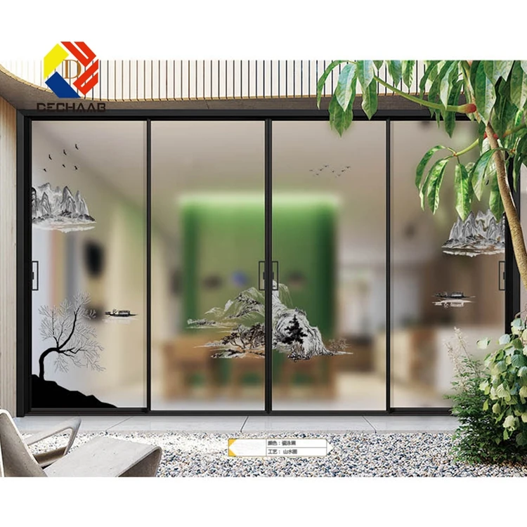 bespoke properties black frameless glass top hanging aluminium sliding door