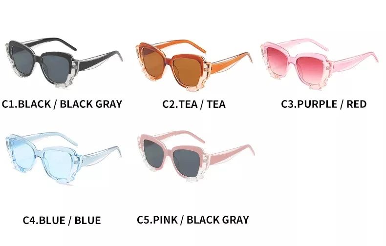 19099 Newest Unique Women Sun Glasses Vintage Cute Cat Eye Shades Sunglasses 2022 Des Lunettes De Soleil