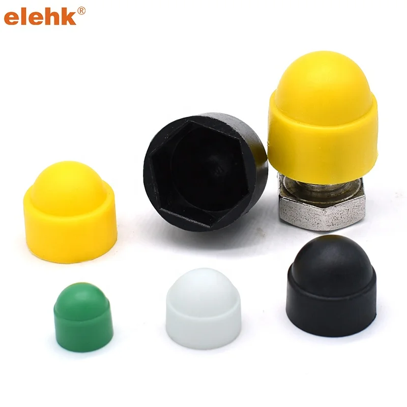 14mm plastic nut cap customized size and color for industry custom size plastic hex nut caps