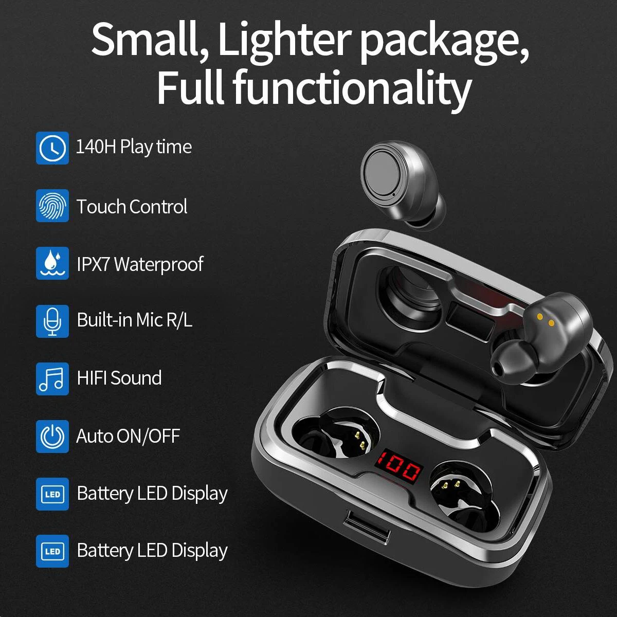 Colorful New Trending Wireless Bluetooth Headphones Waterproof Bluetooth Earphones Sport Earbud  headset for Running