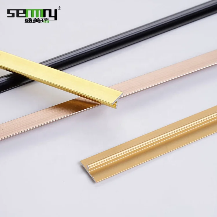Hot Sale Customized Color Size Aluminum Alloy Accessories T Shape Metal Tile Corner Profile