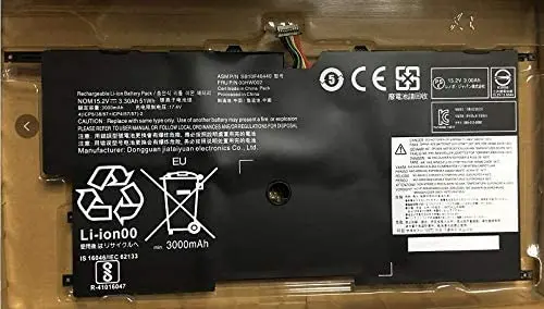 15.2V 50Wh 00HW003 Laptop Computer Notebook PC Battery for Lenovo ThinkPad X1 Carbon Gen 3 Series 2015 Laptop