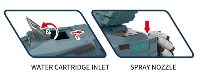 1:14 rc tanks Water Bomb armored With Spray 4*4 Drive remote control water bullet tank Battle Shoots Toys Stunt Car