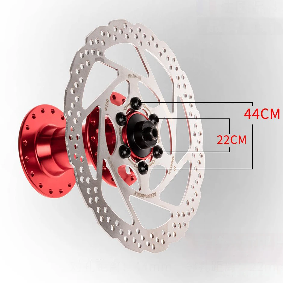 Mountain bike hub 2 bearing disc brake hub 32 hole MTB bicycle wheel flywheel aluminum alloy bearing hub