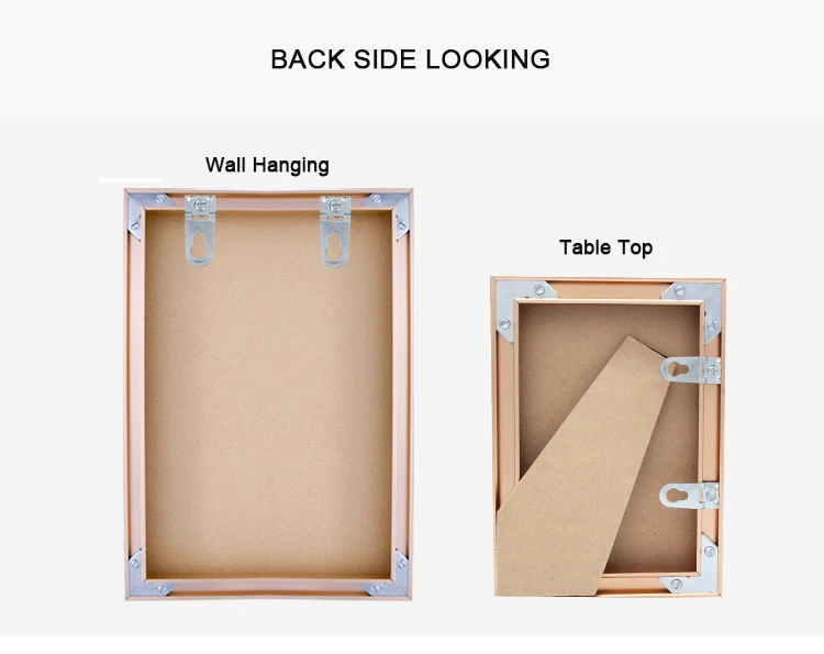 Art Picture Size A1/A2/A3/A4 Colorful Metal Aluminum Picture Photo Frame for Wall Art Decor