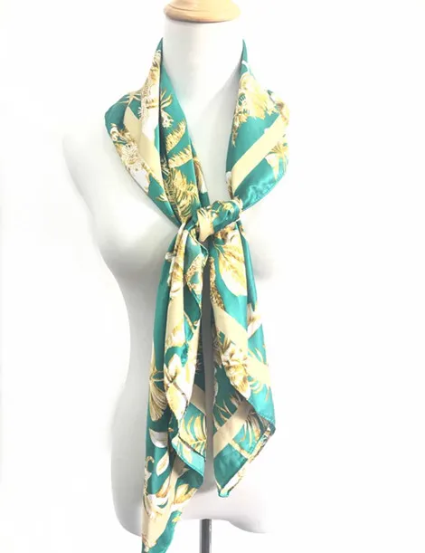USA Europe Australia market hot sale custom design Recycled polyester satin scarf