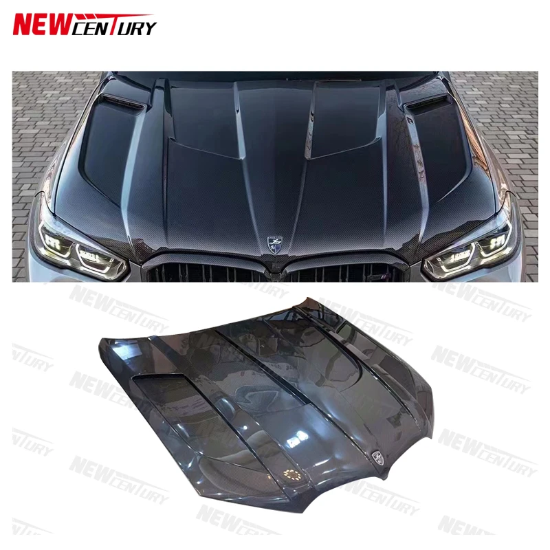 Suitable for BMW X5 G05 F95 hood replacement, carbon fiber style opening