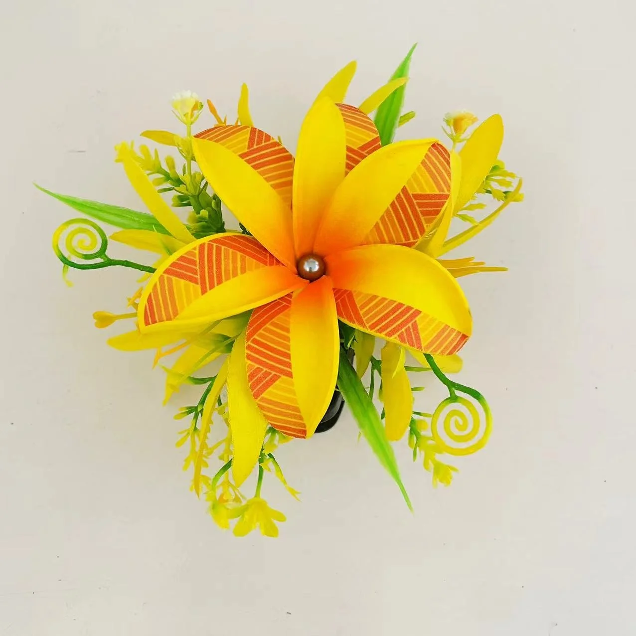 Hawaiian new hibiscus Foam floral hair clip Artificial Island eva tiara frangipani  hibiscus spider lily Haku headband