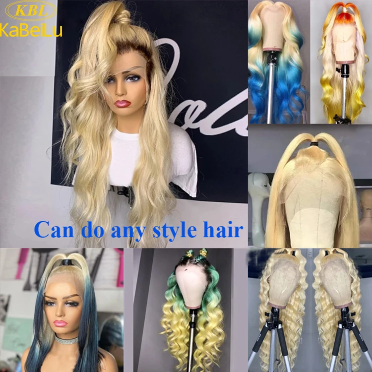 cheap china Raw virgin human hair wigs ombre lace frontal wig,highlight 13x4 13x6 hd lace frontal wig pre plucked