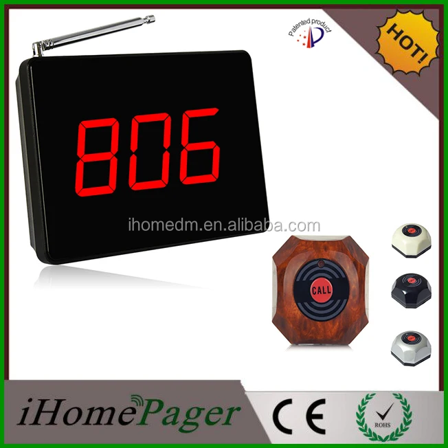 Ihomepager 1 groups of 3 digits number display receiver