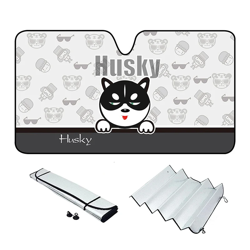 Wholesale Car Front Windshield Sun Shield Customized Logo Advertising PE Material Car Sunshade