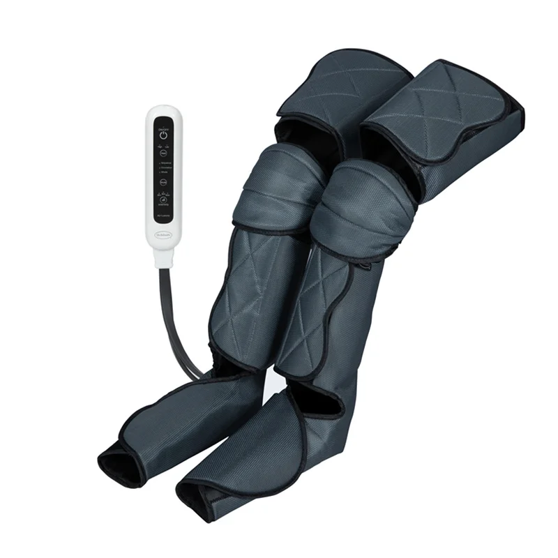 Air compression leg massager With heat electric foot calf knee thigh massager airbag for blood circulation  leg foot massager