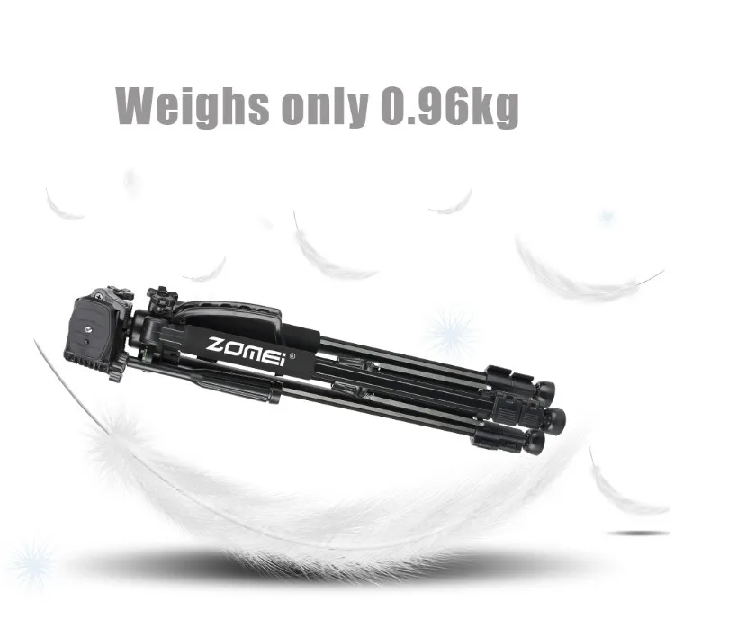 zomei Lightweight Tripod ZM1200 Camera Tripod stand for phone, ring light with tripod smartphone