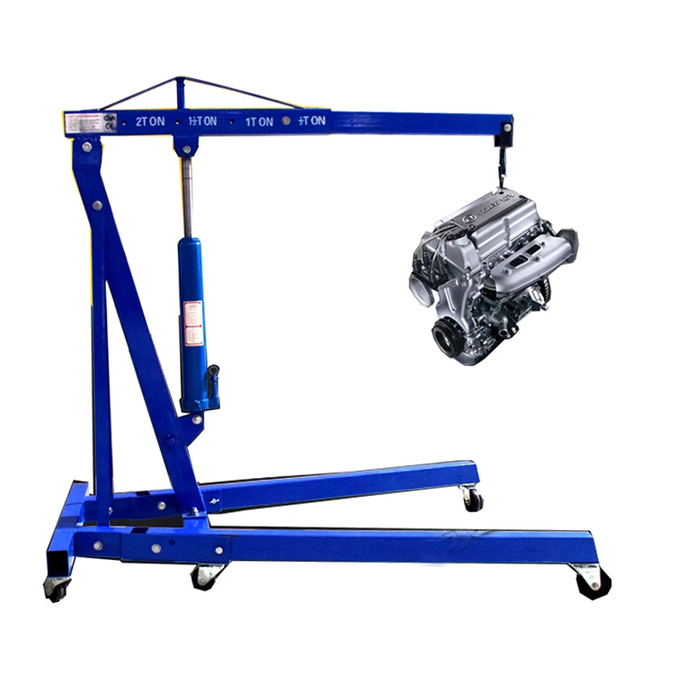 2Ton Foldable Car Hydraulic Engine Crane Manual Shop Car Hoist Engine Crane Lifting