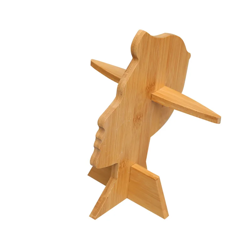 
Wooden handicraft glasses stand creative personality Sunglasses stand glasses shop handicraft display stand 