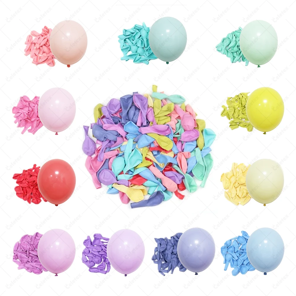 Top latex balloons child birthday wedding baby shower party decoration 12 inch macaron candy colored pastel party latex balloons