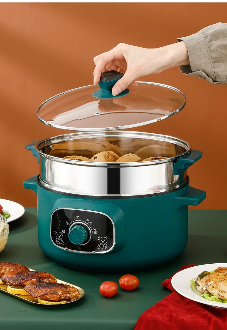 multi function hot pot sale 1.7 L mini electric rice cooker 3.2 L With Non Stick Inner Pot wok soup pan