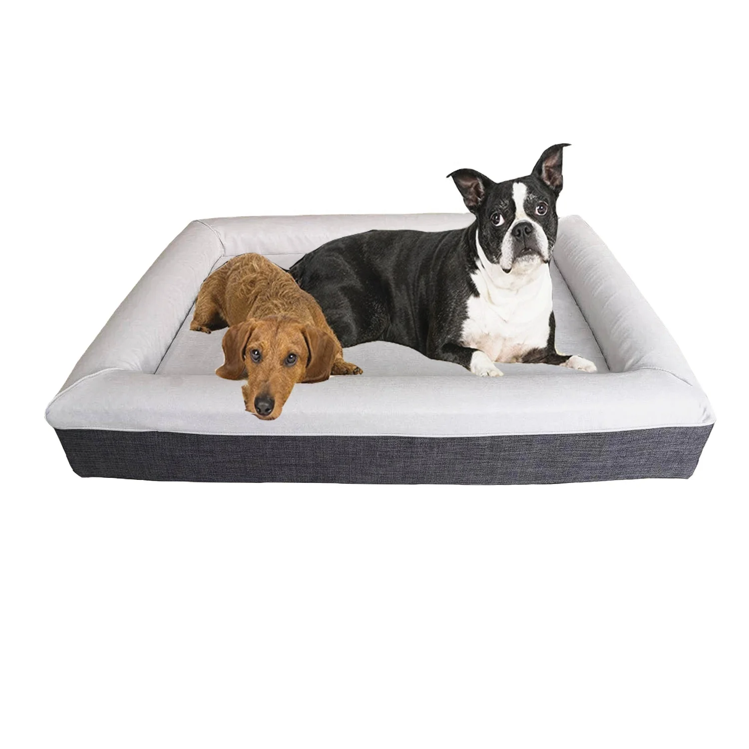 
Orthopedic Memory Foam Large Dog Bed Durable WaterProof Liner Removable Washable Cover 
