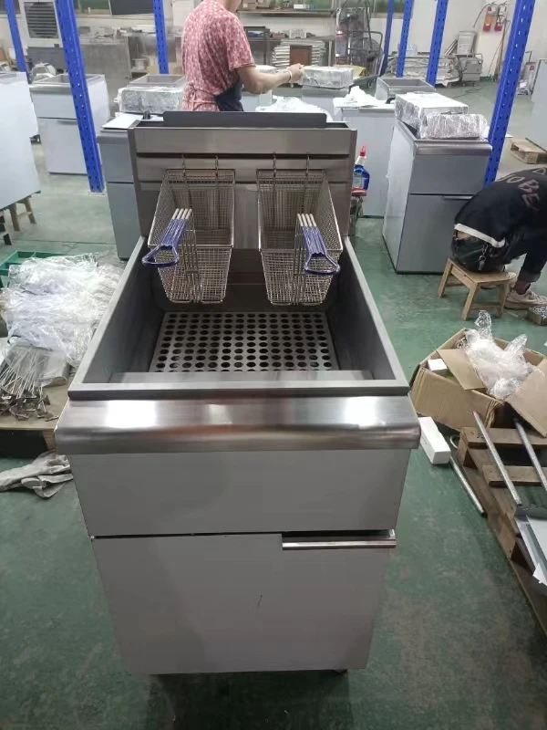 Free Standing French Fries Deep Fryer Frymaster Potato Gas Deep Fryer Open French Fryer