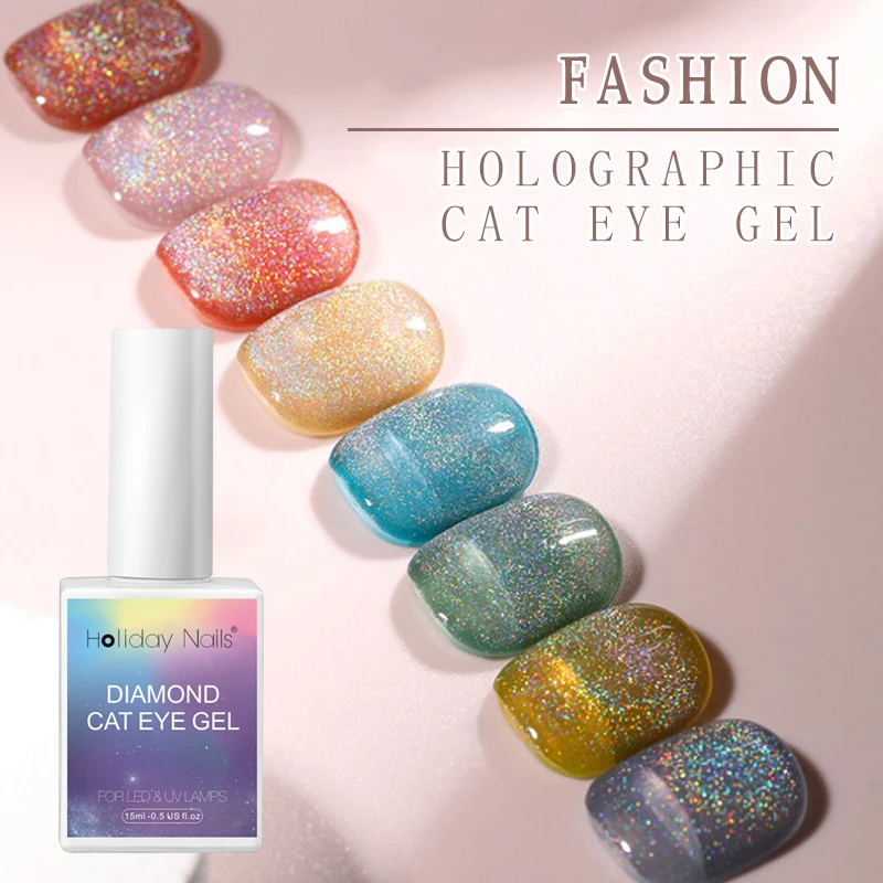 OEM 15ml cat eye gel polish wholesale diamond nail supplies different types galaxy uv led gel polish
