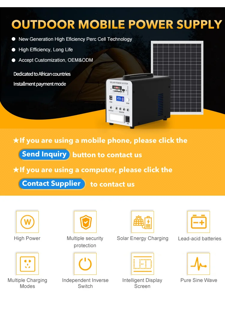 Yida New Style Solar Battery 12.8V 230.4Wh 18Ah Usb Port 220V 18V Solar Charging With Solar Energy System AC Charging port